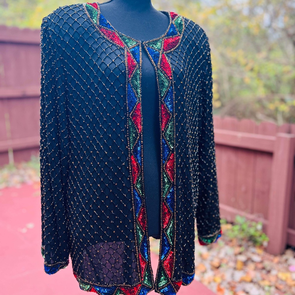 Silk Sequin Jacket